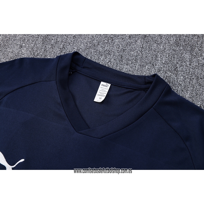 Chandal del Olympique Marsella 22-23 Manga Corta Azul